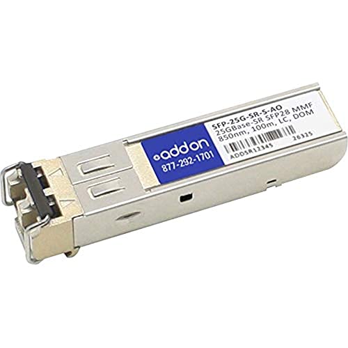 AddOn - SFP28 transceiver module (equivalent to: Cisco SFP-25G-SR-S) - 25GbE - 25GBase-SR - LC multi-mode - up to 100 m - 850 nm - TAA Compliant