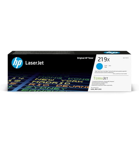 HP 219X - High Yield - cyan - original - LaserJet - toner cartridge (W2191X) - for P/N: 499Q6F#B19, 499Q8F#B19