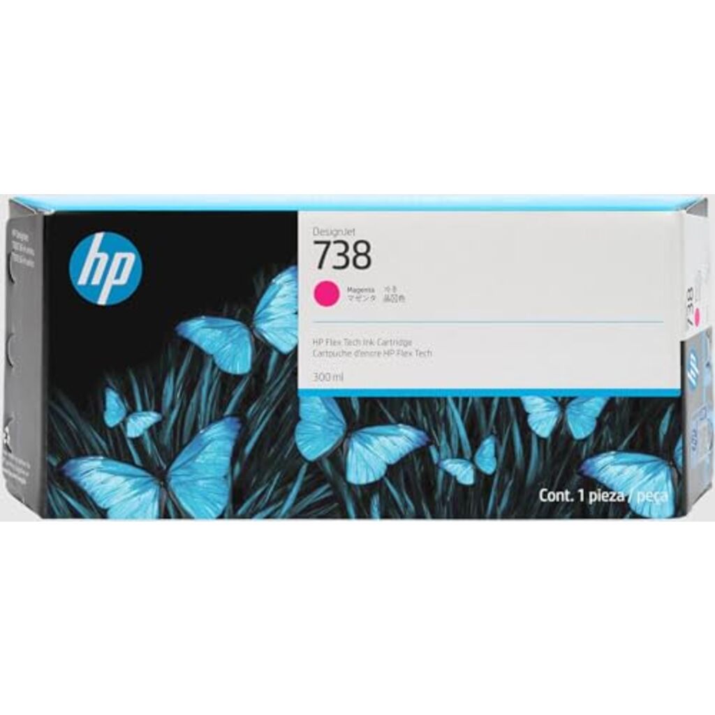 HP No 738 Magenta Standard Capacity Ink Cartridge 300ml - 676M7A