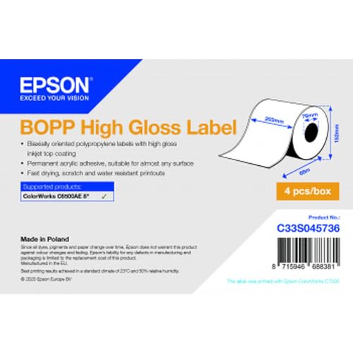 BOPP HIGH GLOSS LABELCONTINUOUS