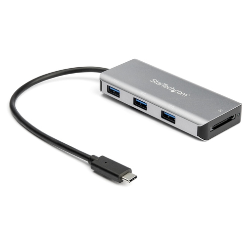StarTech.com HB31C3ASDMB laptop dock/port replicator USB 3.2 Gen 2 (3.1 Gen 2) Type-C Black, Grey