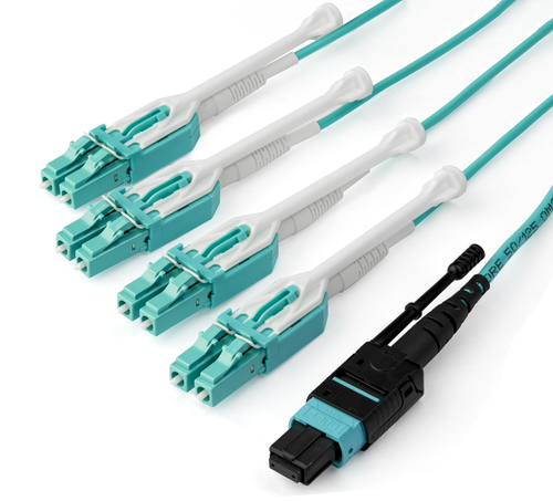 StarTech.com MPO8LCPL3M InfiniBand/fibre optic cable MPO/MTP 8x LC Aqua colour