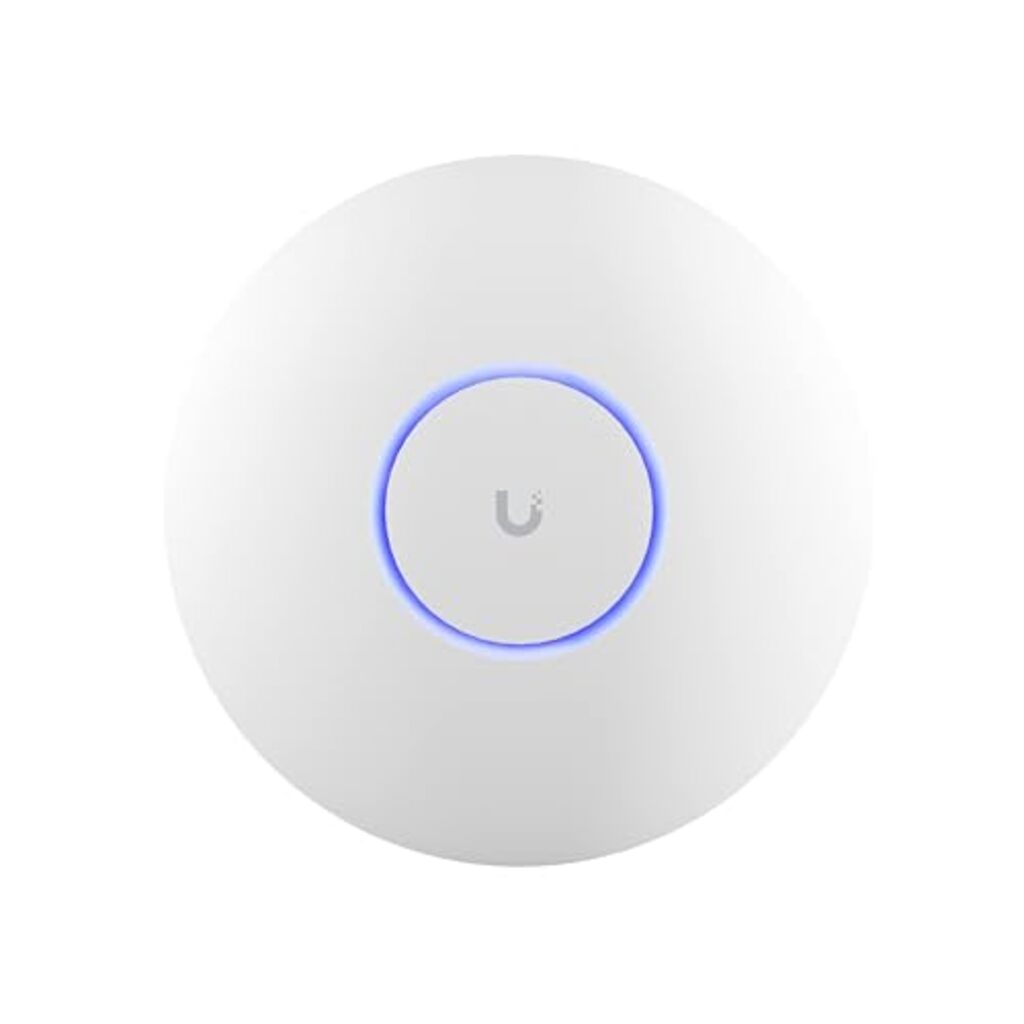 Ubiquiti UniFi U7 Pro WiFi 7 Access Point, with 6 GHz Support, 140 m (1,500 ft) coverage,300+ connected devices, Powered using PoE+, 2.5 GbE uplink