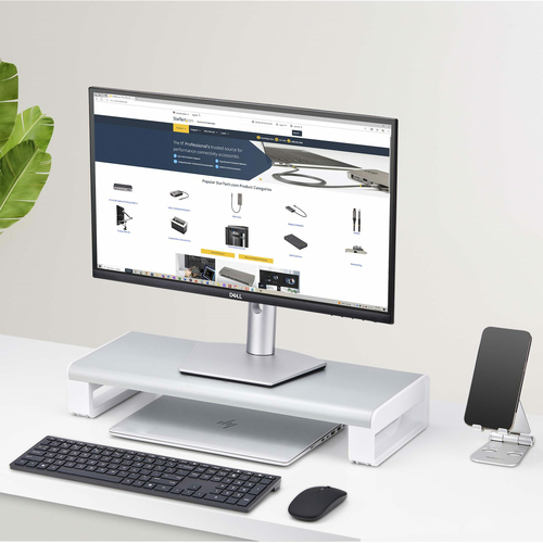 StarTech.com 1MFSW-MONITOR-RISER monitor mount / stand Silver - Image 7
