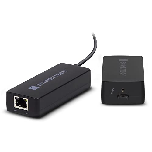 Compact Professional Bus-powered Gigabit Ethernet Adapter with AVB Support for Mac Computers with Thunderbolt Ports