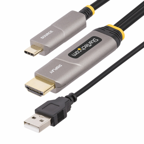 StarTech.com 145B-USBC-HDMI4K-AOC video cable adapter HDMI Type A (Standard) Black