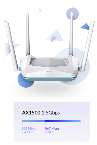 D-Link R15 wireless router Gigabit Ethernet Dual-band (2.4 GHz / 5 GHz) White - Image 9
