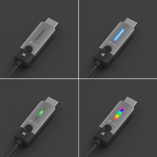 j5create JCC157 1.79 m USB Type-C Black, Grey - Image 6