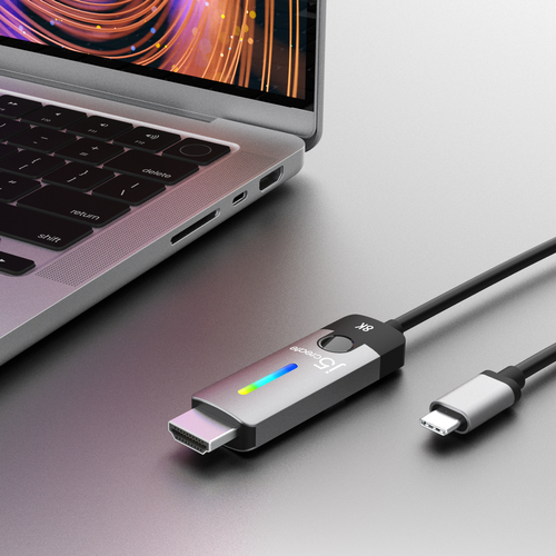 j5create JCC157 1.79 m USB Type-C Black, Grey - Image 5