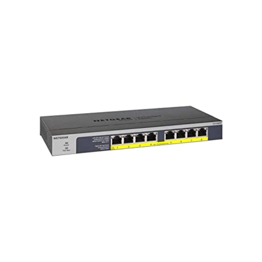 Netgear Unmanaged 8 Port PoE Gigabit Network Switch