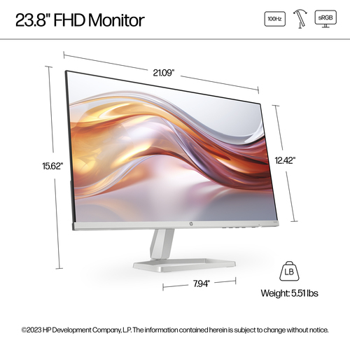 HP Series 5 23.8 inch FHD Monitor - 524sf computer monitor 60.5 cm (23.8") 1920 x 1080 pixels Full - Image 11
