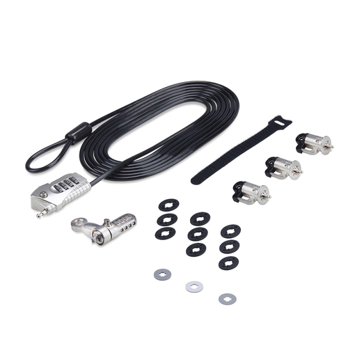 StarTech.com 3M4-DESK-LOCKING-KIT cable lock Black, Silver