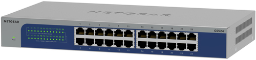 NETGEAR GS524-300EUS, 24-Port Gigabit Ethernet unmanaged Switch, Desktop Gigabit Ethernet