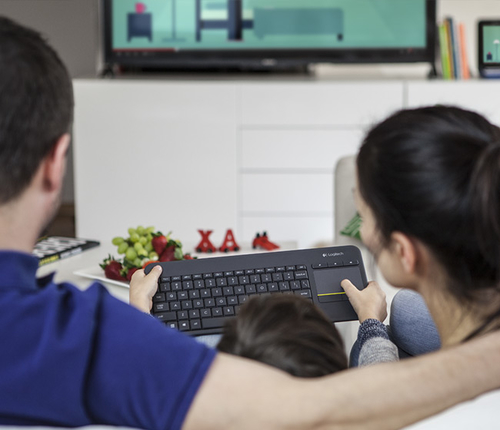 Logitech K400 Plus Tv keyboard Home RF Wireless QWERTY Spanish Black - Image 4
