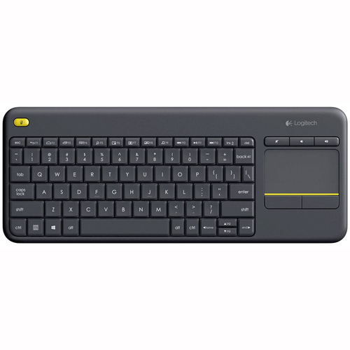 Logitech K400 Plus Tv keyboard Home RF Wireless QWERTY Spanish Black