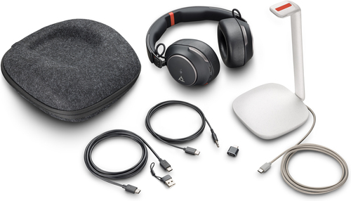 POLY Voyager Surround 85 UC Microsoft Teams Certified USB-C Headset +USB-C/A Adapter +Charging Stand - Image 6