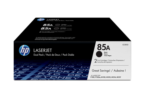 HP 85A 2-pack Black Original LaserJet Toner Cartridges toner cartridge 2 pc(s)