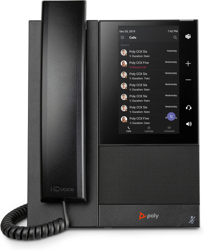 POLY CCX 505 Business Media Phone for Microsoft Teams and PoE-enabled IP phone Black 24 lines LCD - Image 7
