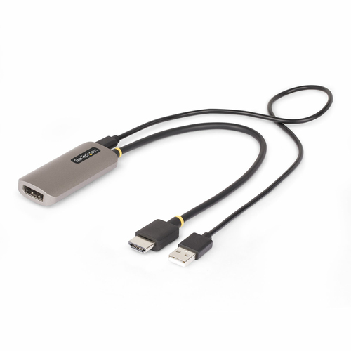 StarTech.com 148B-HDMI-DP-8K video cable adapter 0.3 m HDMI Type A (Standard) Black, Silver