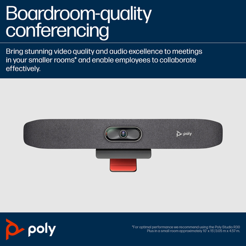 POLY Studio R30 USB Video Bar - Image 8