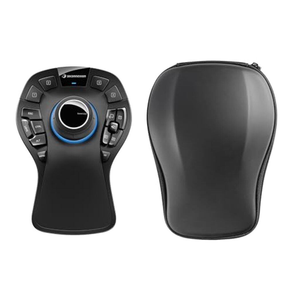 3Dconnexion SpaceMouse Pro Wireless - Bluetooth Edition - 3D mouse - ergonomic - 15 buttons - wireless - 2.4 GHz, Bluetooth, USB-C - USB wireless receiver