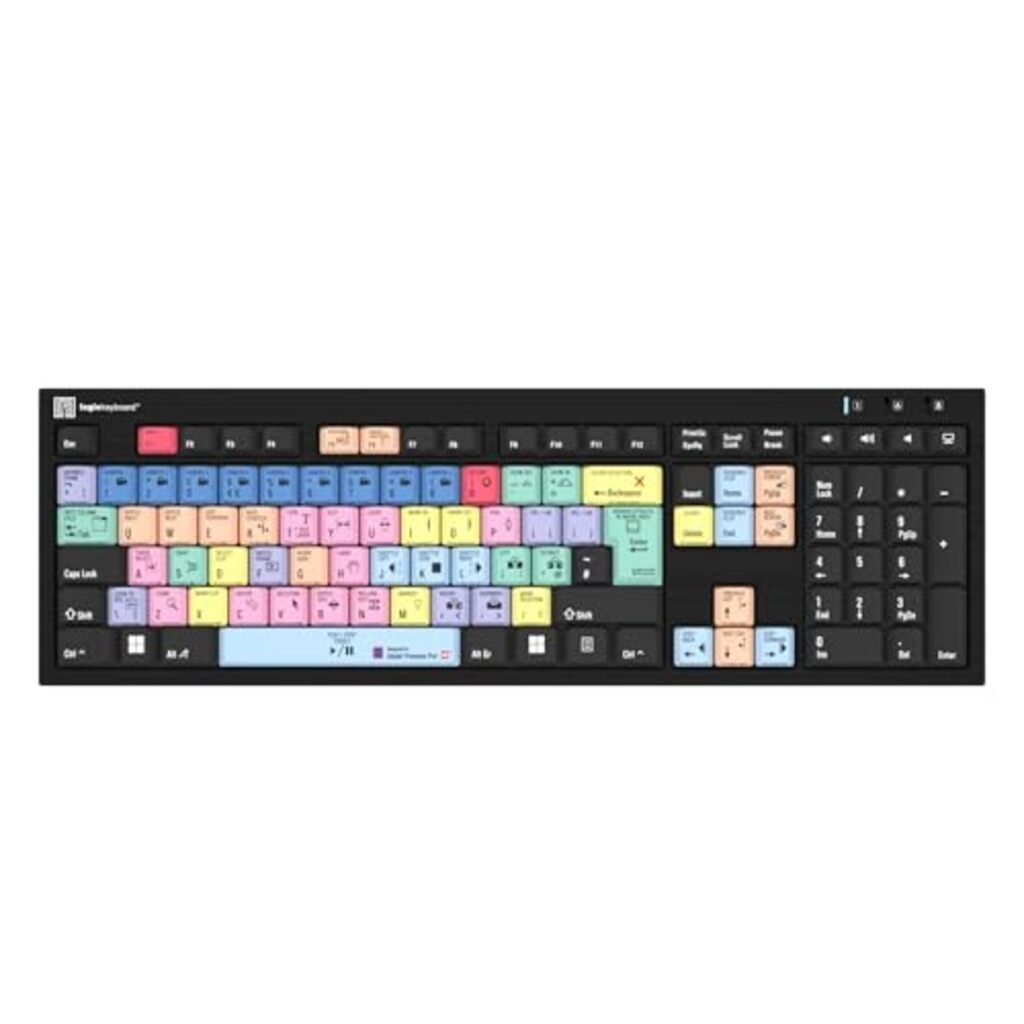 Adobe Premiere Pro CC - Slim Line Black PC Keyboard