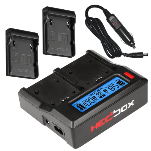 Dual Battery Charger with Battery Charger Plate - Canon: BP-A30/A60/A90