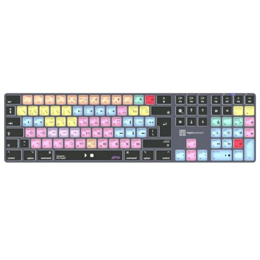 Wireless backlit keyboard designed for Avid Pro Tools - Made for Mac