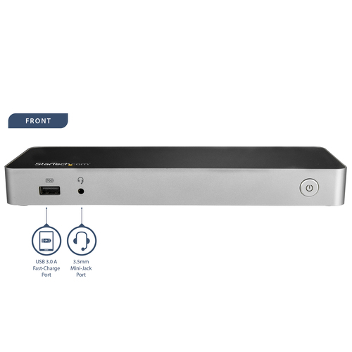 StarTech.com DK30CHDPPDUE laptop dock/port replicator Wired USB 3.2 Gen 1 (3.1 Gen 1) Type-C Black, - Image 3