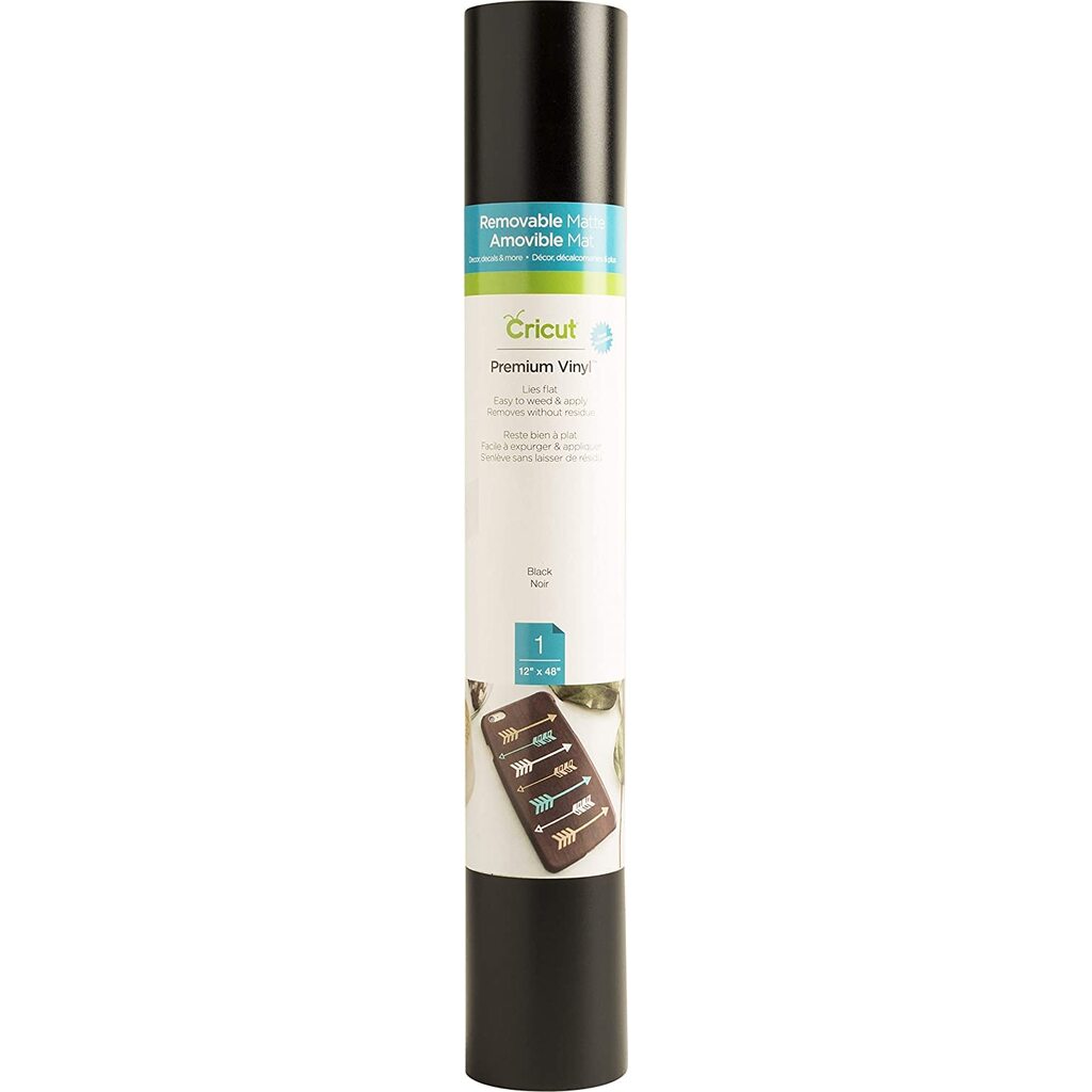 Prem Vinyl Black 12x48