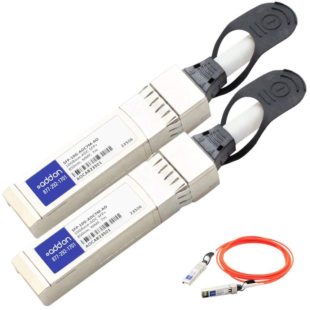 AddOn 7m Cisco Compatible SFP+ AOC - Direct attach cable - SFP+ to SFP+ - 7 m - fibre optic - for Cisco Catalyst 3560, 3850, Nexus 93XX, ONE Nexus 93XX, UCS 5108 Blade Server Chassis