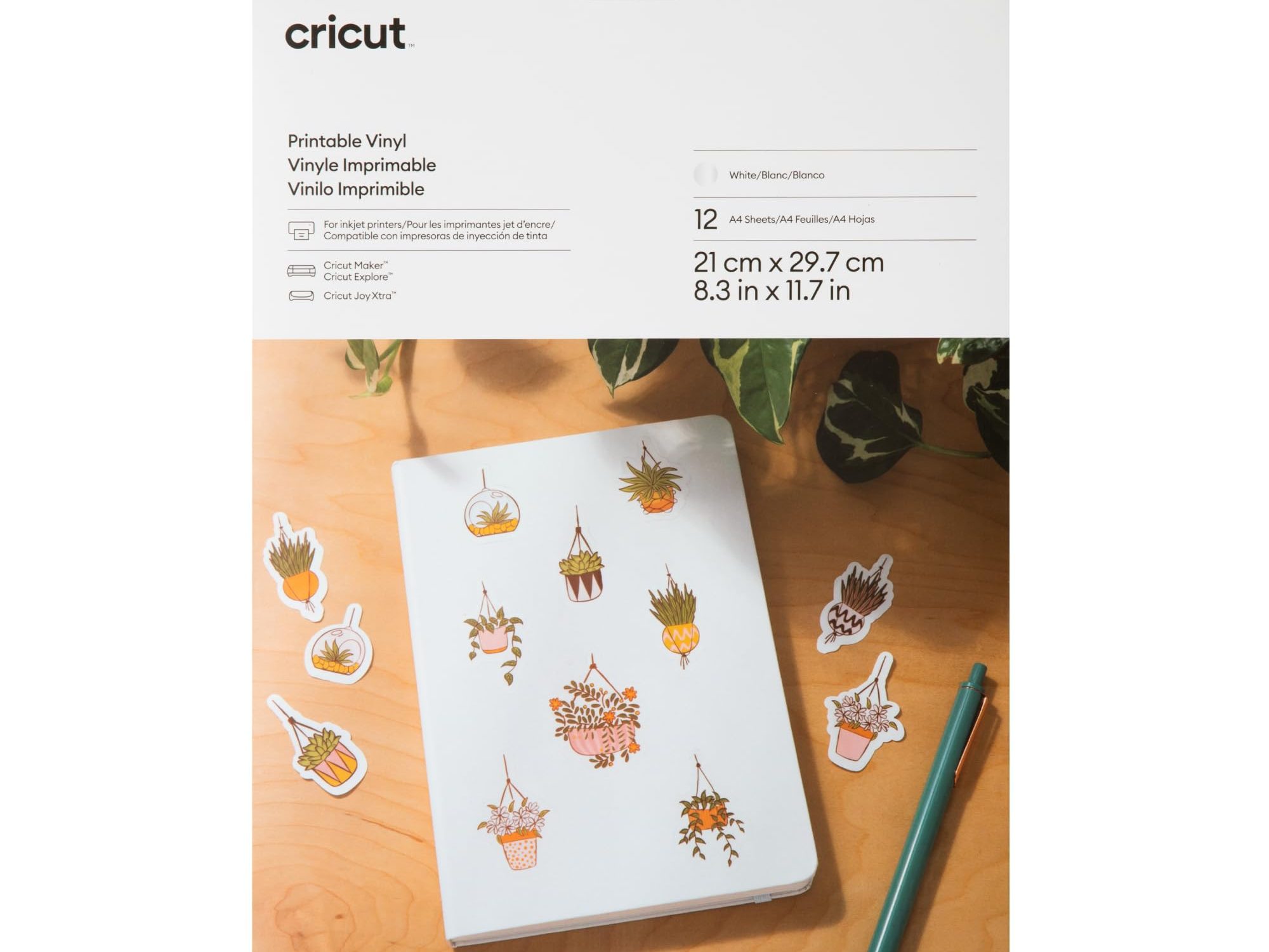 Printable Vinyl A4 - 10 sheets (White)