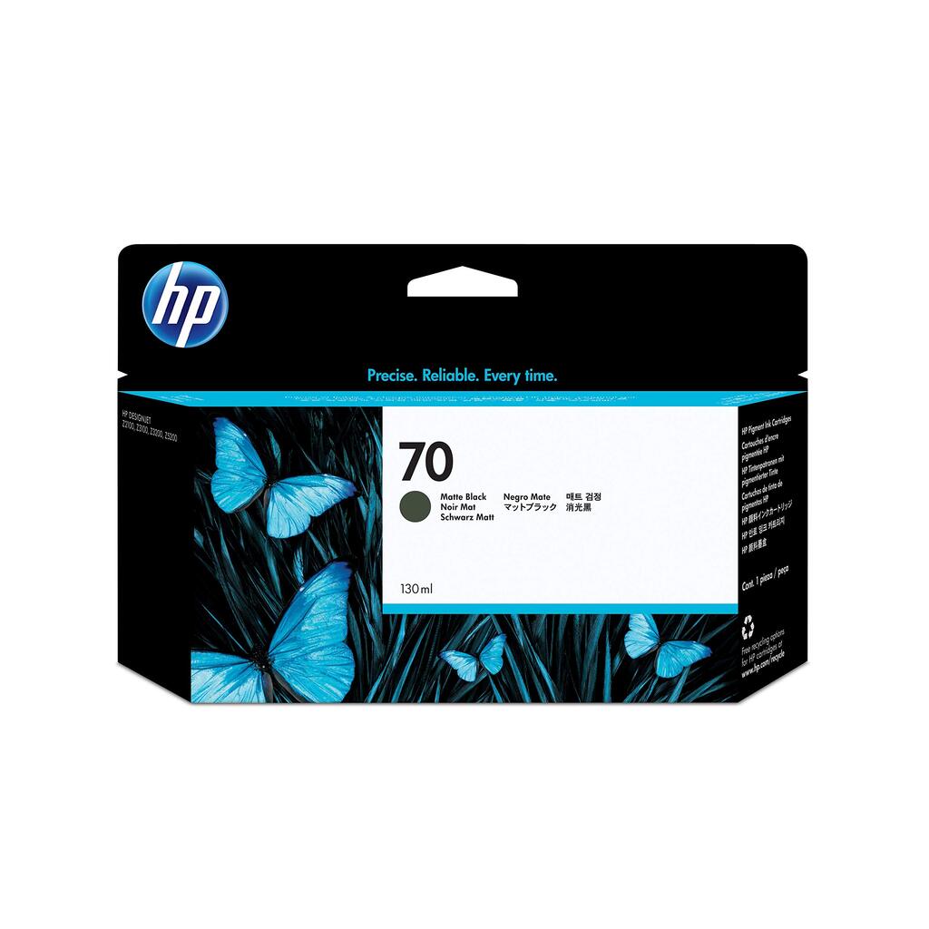 HP 70 Standard Capacity Matte Black Ink Cartridge 130ml - C9448A
