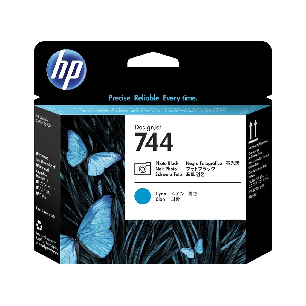 HP 744 PHOTO BLACK & CYAN PRINTHEAD