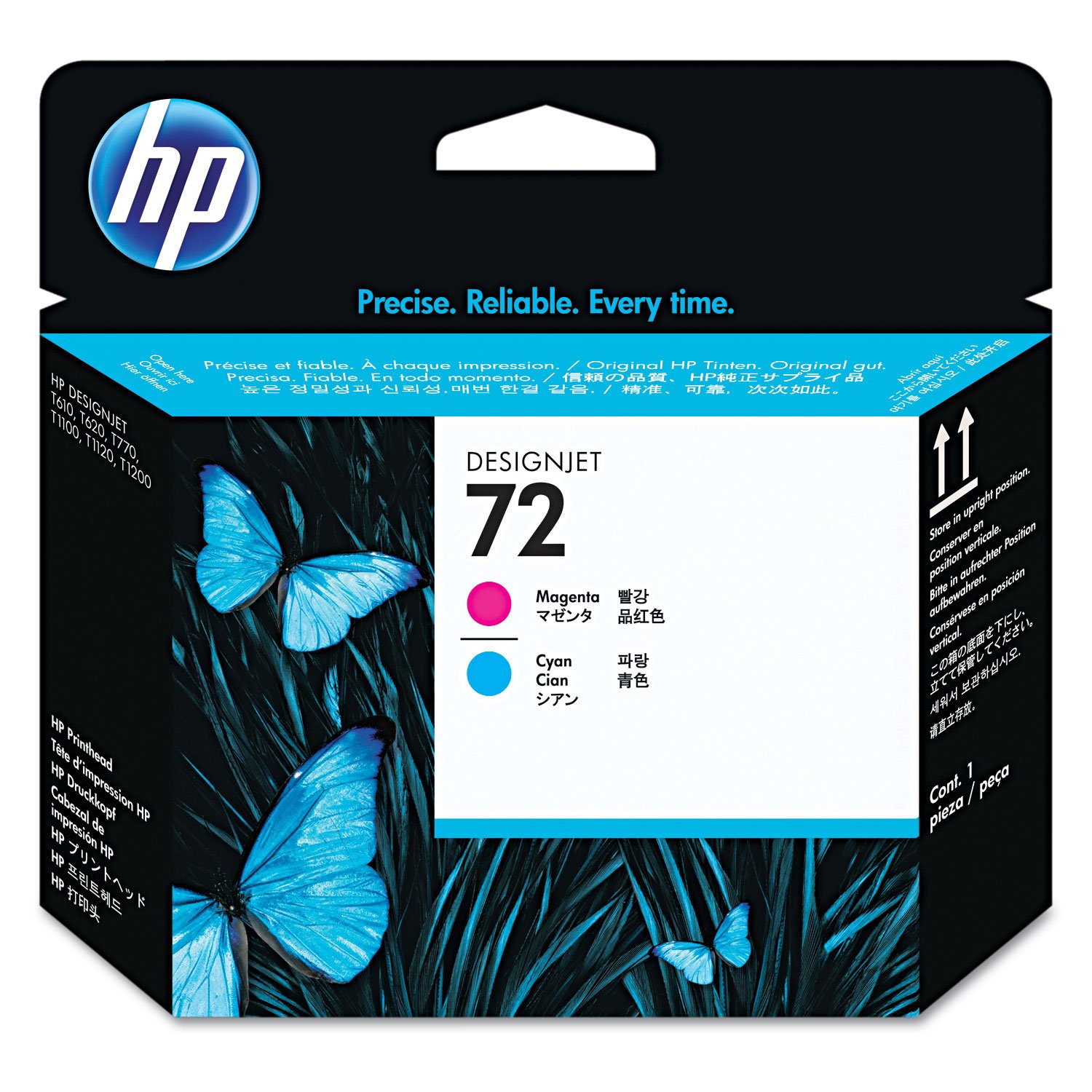 HP No 72 Magenta Cyan Standard Capacity Print head Cartridge - C9383A