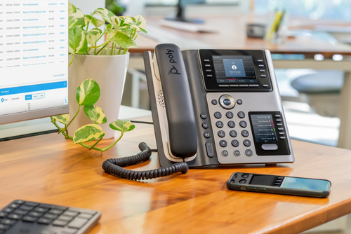 POLY Edge E400 and PoE-enabled IP phone Black 8 lines IPS - Image 8