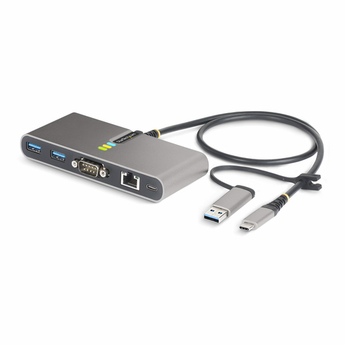 StarTech.com 5G2A1SGBB-USB-C-HUB laptop dock/port replicator Wired USB 3.2 Gen 1 (3.1 Gen 1) Type-C