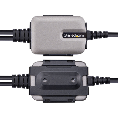 StarTech.com 2P1FFC-USB-SERIAL cable gender changer 2 x DB-9 RS-232 Black, Grey - Image 6