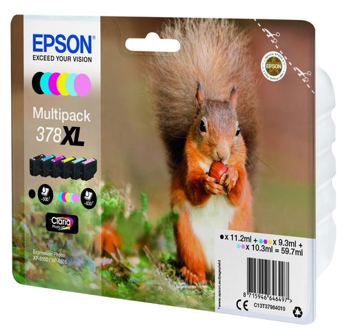 Epson Squirrel 378XL ink cartridge 1 pc(s) Original High (XL) Yield Black, Cyan, Light Cyan, - Image 3