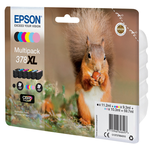 Epson Squirrel 378XL ink cartridge 1 pc(s) Original High (XL) Yield Black, Cyan, Light Cyan, - Image 2
