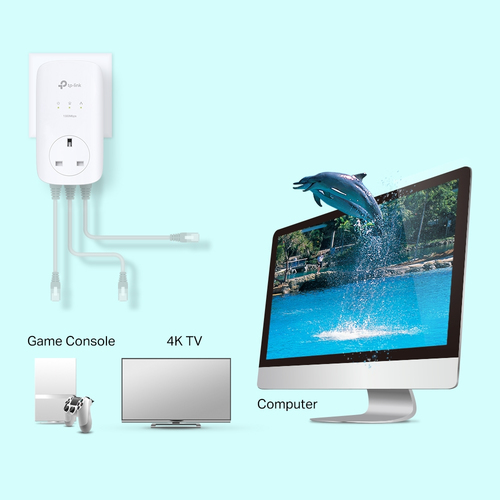 TP-Link TL-PA8033P KIT 1300 Mbit/s Ethernet LAN White - Image 3