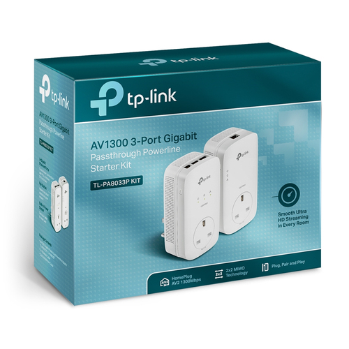 TP-Link TL-PA8033P KIT 1300 Mbit/s Ethernet LAN White - Image 4