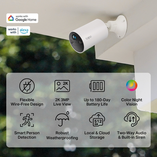 TP-Link Tapo C410 security camera Bullet IP security camera Outdoor 2304 x 1296 pixels Ceiling/wall - Image 4