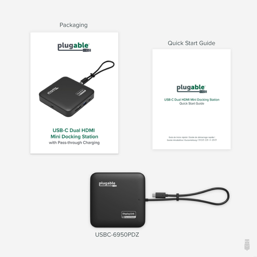 Plugable Technologies USBC-6950PDZ laptop dock/port replicator Wired USB 3.2 Gen 2 (3.1 Gen 2) - Image 7