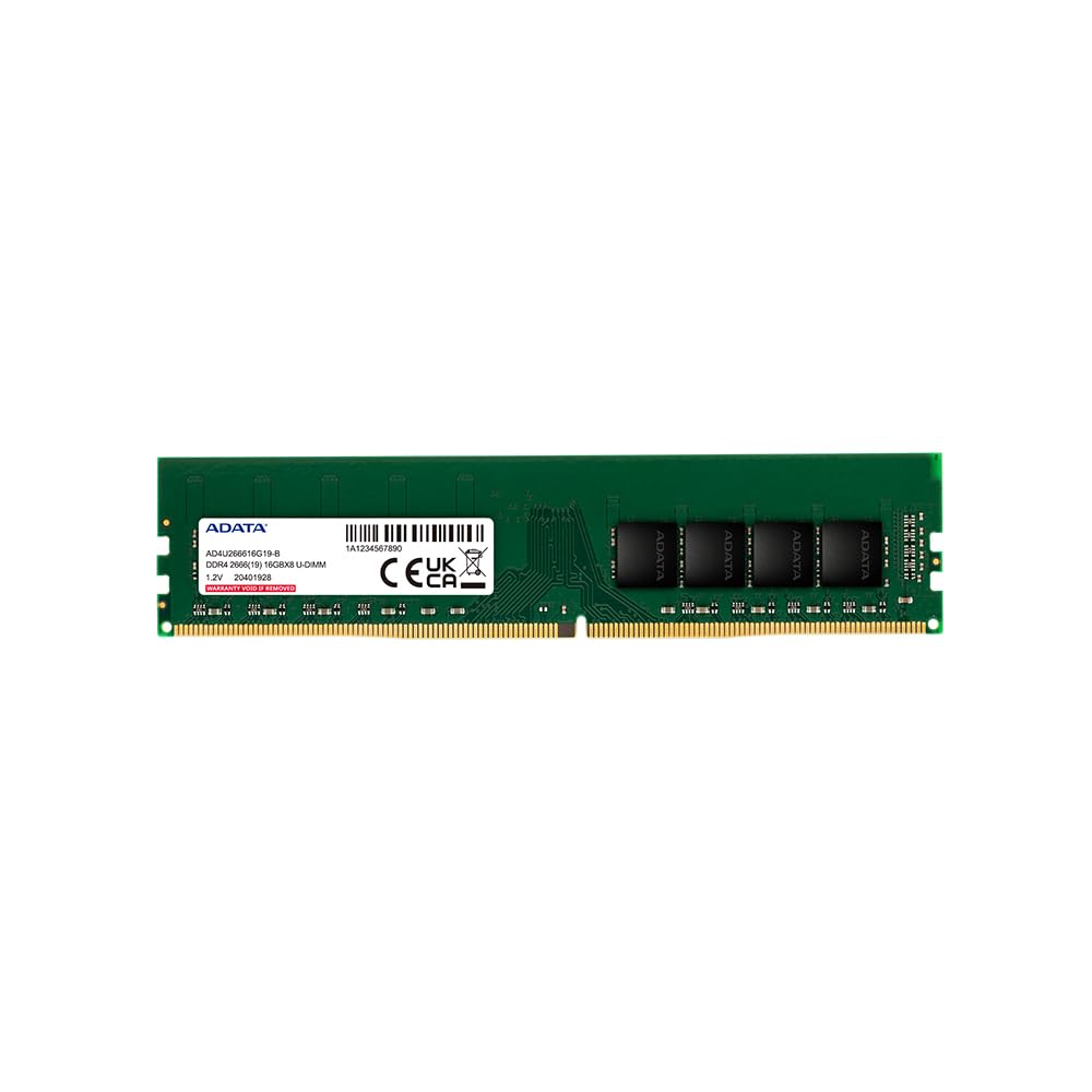 Adata Premier AD4U266616G19-SGN 16GB DIMM System Memory DDR4, 2666MHz, 1 x 16GB