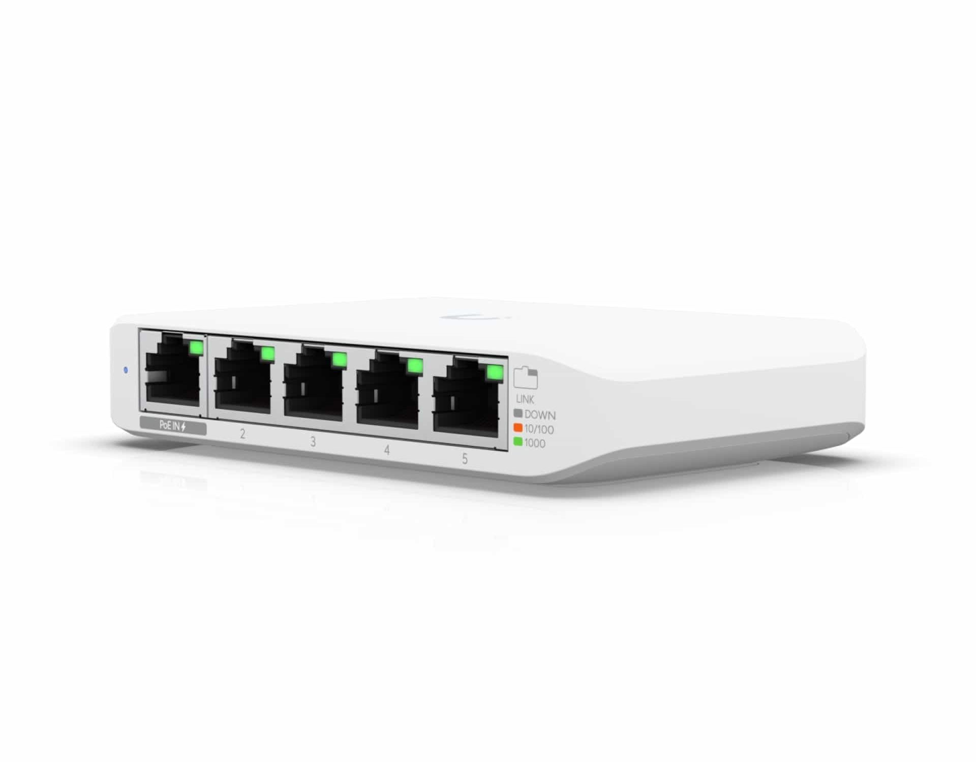 Ubiquiti USW-FLEX-MINI-3 UniFi USW Flex Mini 5 Port Smart Managed POE/USB C Powered Gigabit Network Switch (Triple Pack, No PSU)