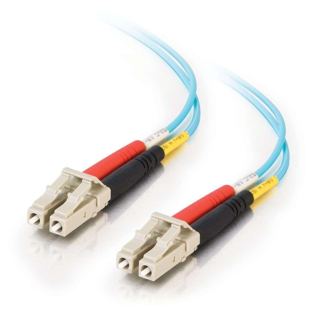 C2G LC-LC 10Gb 50/125 OM3 Duplex Multimode PVC Fiber Optic Cable (LSZH) - Network cable - LC multi-mode (M) to LC multi-mode (M) - 30 m - fibre optic - duplex - 50 / 125 micron - OM3 - halogen-free - aqua