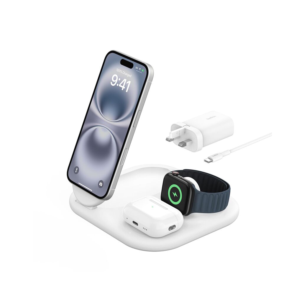 BOOSTCHARG QI2 15W MAGNETIC 3IN1 WH