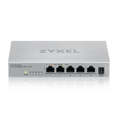 Zyxel XMG-105 Unmanaged 2.5G Ethernet (100/1000/2500) Grey - Image 2
