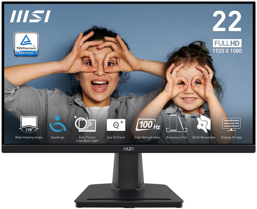 MSI Pro MP225V computer monitor 54.5 cm (21.4") 1920 x 1080 pixels Full HD LCD Black - Image 2